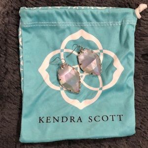 Opaque with Silver metal Kendra Scott Earrings
